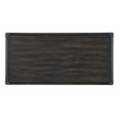 Bowery Hill Modern / Contemporary Rattan Wood Cocktail Table in Black