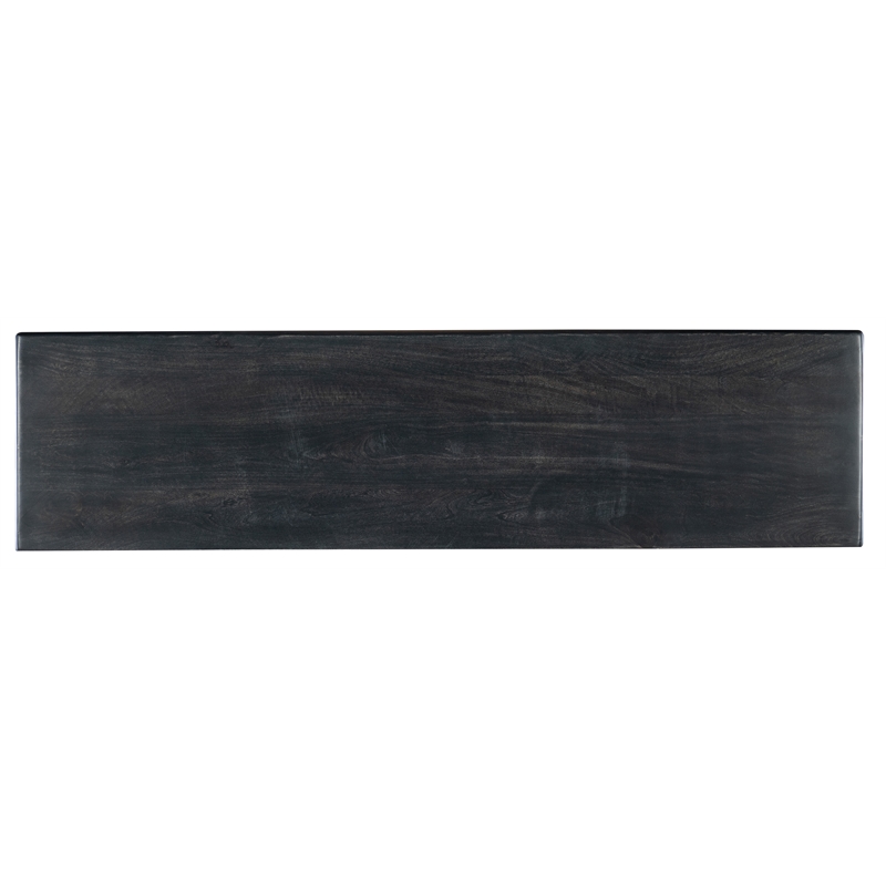 Bowery Hill Modern / Contemporary Wood Credenza in Black Finish
