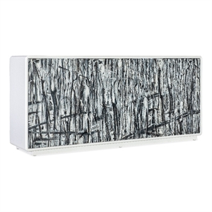 Bowery Hill Modern / Contemporary Wood Credenza in White Finish