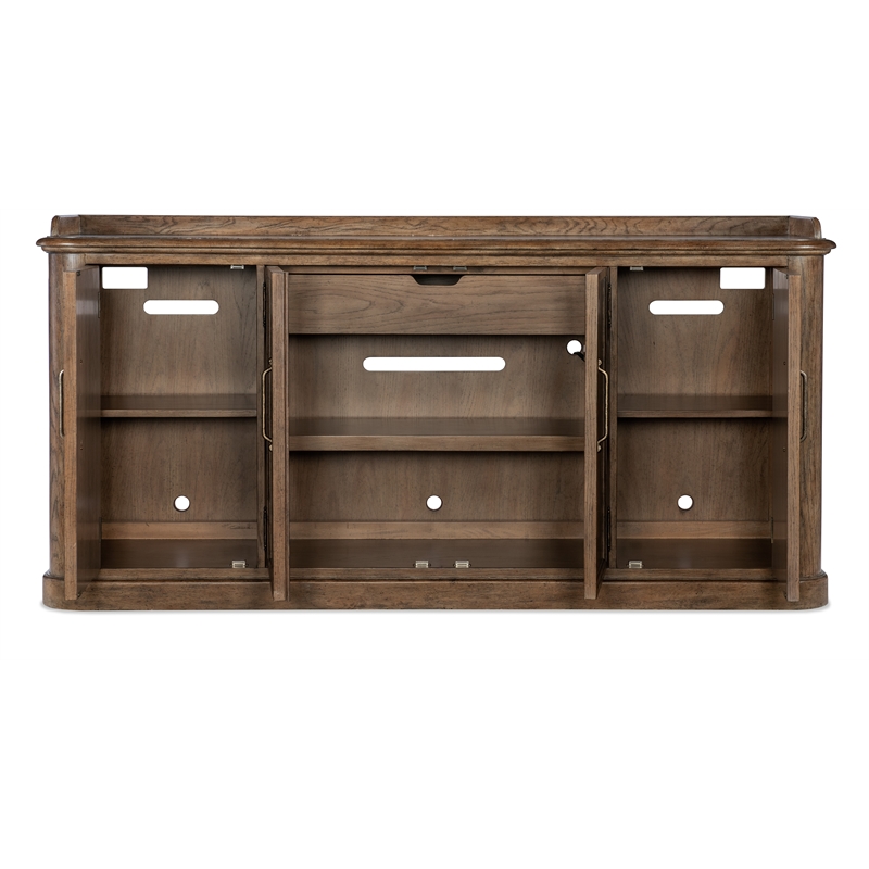 Bowery Hill Wood Brown Buffet Rectangular Distressed 78
