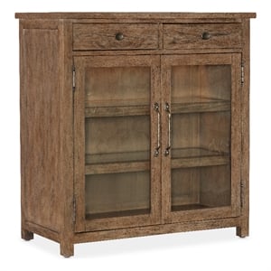 Bowery Hill Modern / Contemporary Wood Pie Chest in Brown Finish