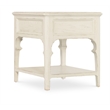 Bowery Hill Modern / Contemporary Wood Rectangle End Table in White