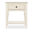 Bowery Hill Modern / Contemporary Wood Rectangle End Table in White