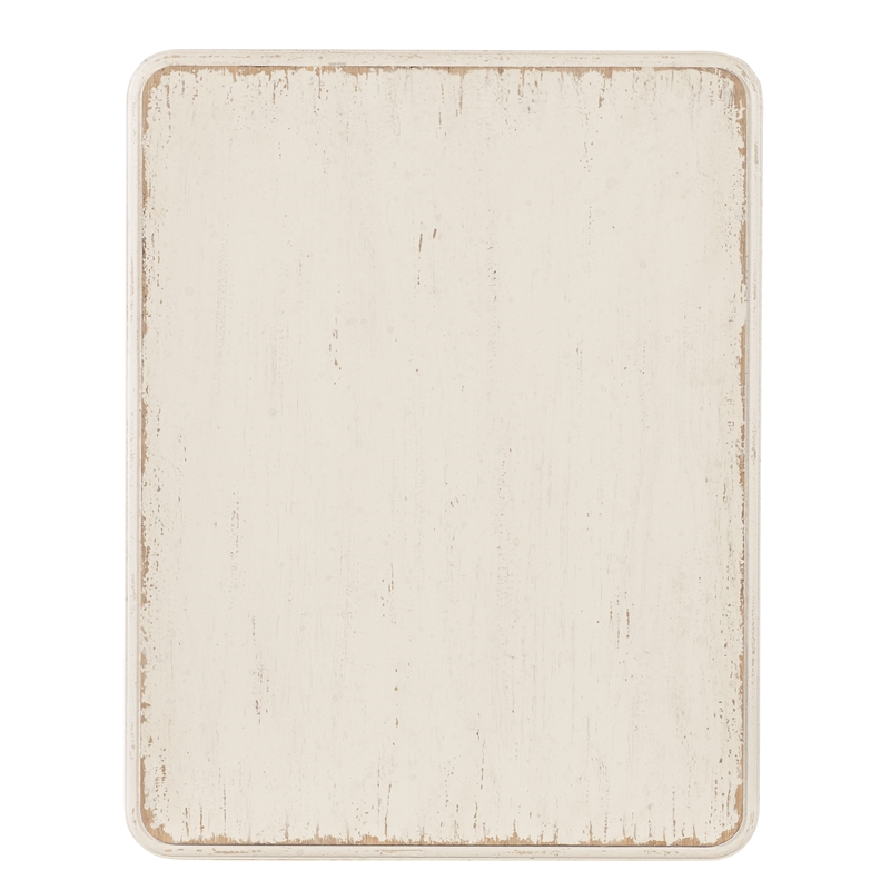 Bowery Hill Modern / Contemporary Wood Rectangle End Table in White