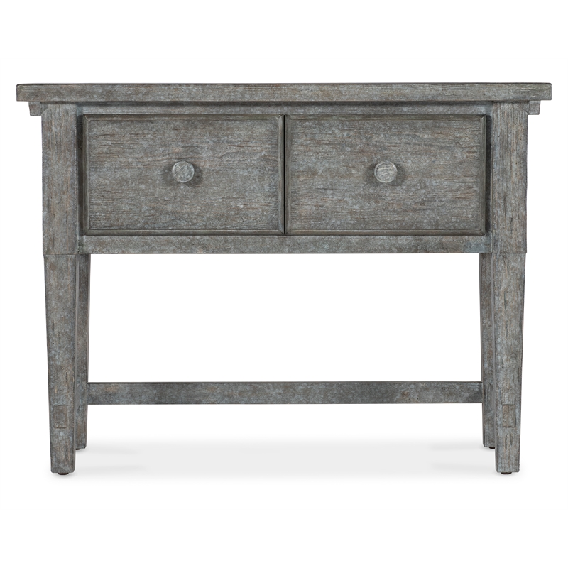 Bowery Hill Modern / Contemporary Stonewashed Wood Console in Blue Finish