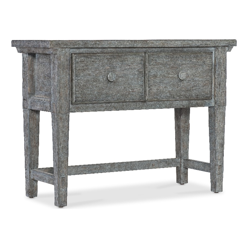 Bowery Hill Modern / Contemporary Stonewashed Wood Console in Blue Finish