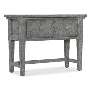 Bowery Hill Modern / Contemporary Stonewashed Wood Console in Blue Finish