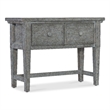 Bowery Hill Modern / Contemporary Stonewashed Wood Console in Blue Finish