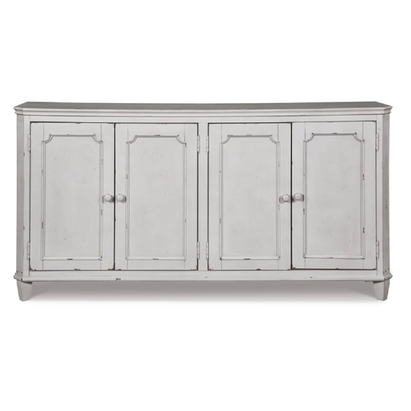Bowery Hill Modern Engineered Wood Accent Cabinet in Antique White