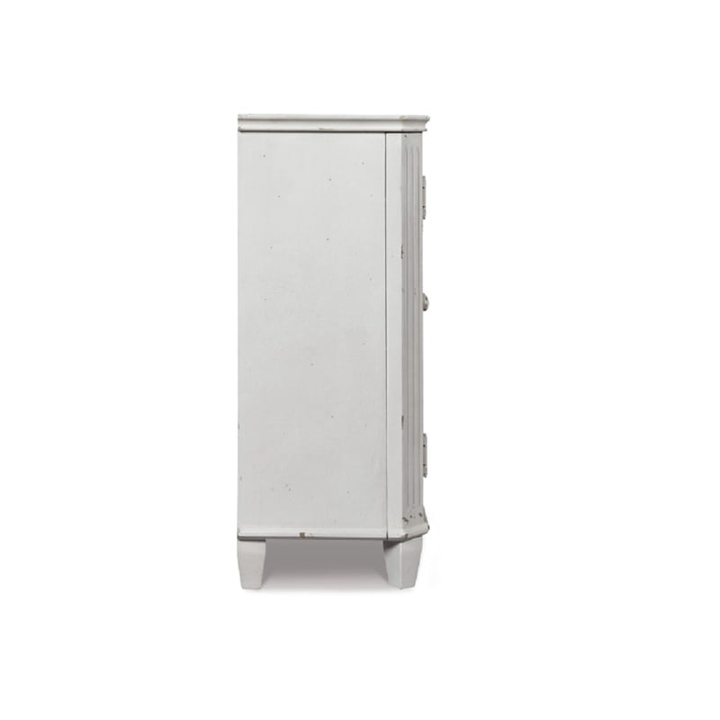 Bowery Hill Modern Engineered Wood Accent Cabinet in Antique White