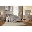 Bowery Hill Tufted Engineered Wood Frame Queen Panel Bed in Beige