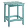 Bowery Hill Modern / Contemporary Patio End Table in Turquoise
