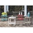 Bowery Hill Modern / Contemporary Patio End Table in Turquoise
