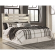 Bowery Hill Contemporary Full LED Panel Headboard in Smokey Gray