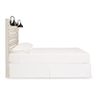 Bowery Hill Contemporary Full LED Panel Headboard in Smokey Gray