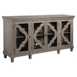 Bowery Hill Contemporary Engineered Wood Accent Console Table in Gray