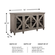 Bowery Hill Contemporary Engineered Wood Accent Console Table in Gray