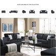 Bowery Hill Contemporary Corner-blocked Frame Accent Chair in Slate