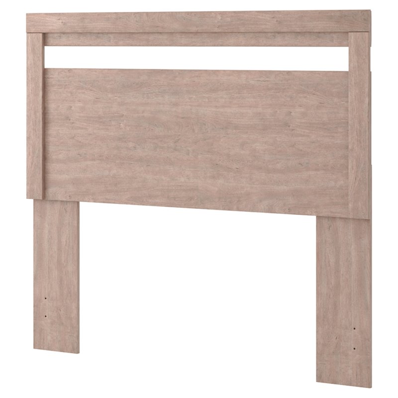 Bowery Hill Modern Engineered Wood Full Panel Headboard in Gray