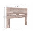 Bowery Hill Engineered Wood Queen Panel Headboard in Whitewash