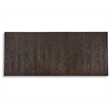 Bowery Hill Wood Dark Brown Dining Table Rectangular Removable Leaf 72-90