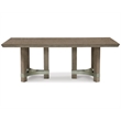 Bowery Hill Modern Rectangular Wood Dining Table in Light Gray