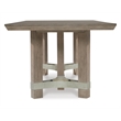Bowery Hill Modern Rectangular Wood Dining Table in Light Gray