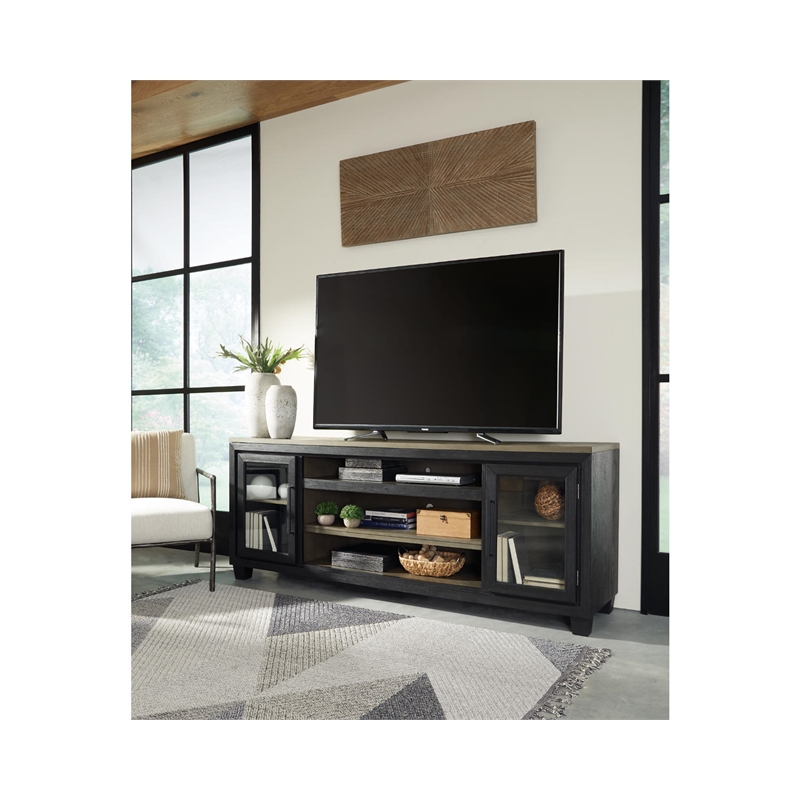 Bowery Hill Wood TV Stand TVs up to 95