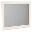 Bowery Hill Contemporary White Engineered Wood Frame Bedroom Mirror
