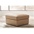 Bowery Hill Corner-blocked Frame Toffee Oversized Accent Ottoman