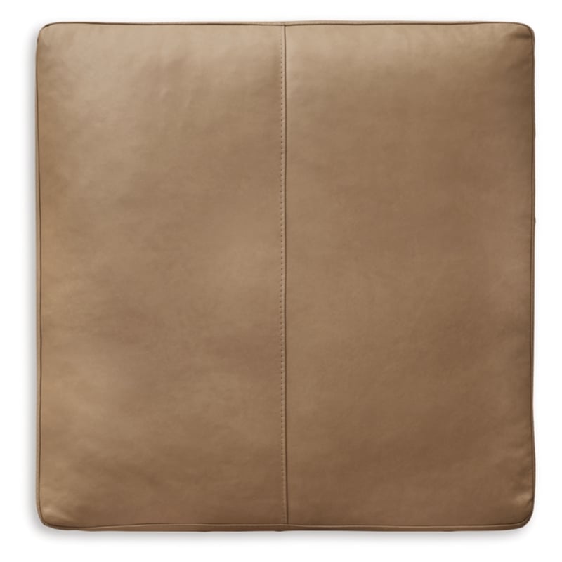 Bowery Hill Corner-blocked Frame Toffee Oversized Accent Ottoman