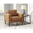 Bowery Hill Modern / Contemporary Corner-blocked Frame Caramel Chair
