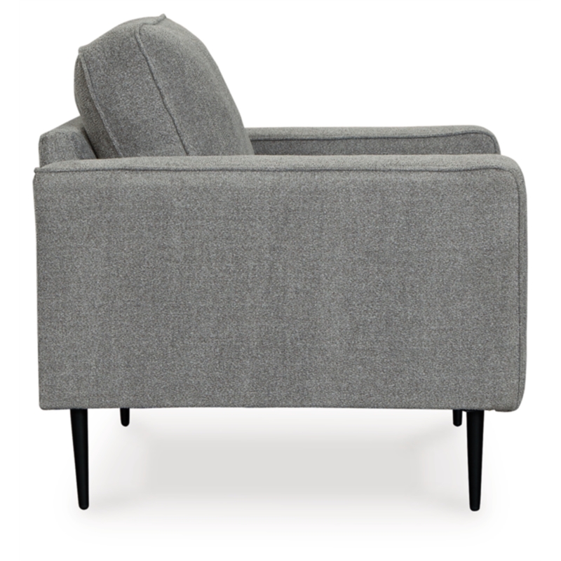 Bowery Hill Contemporary Corner-blocked Frame Charcoal Chair