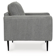 Bowery Hill Contemporary Corner-blocked Frame Charcoal Chair