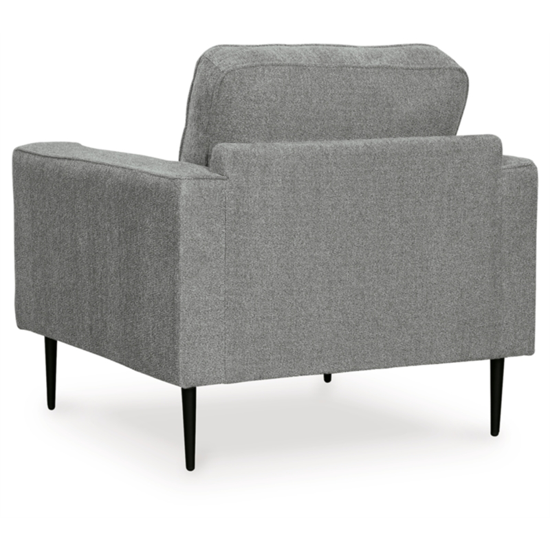 Bowery Hill Contemporary Corner-blocked Frame Charcoal Chair
