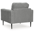 Bowery Hill Contemporary Corner-blocked Frame Charcoal Chair