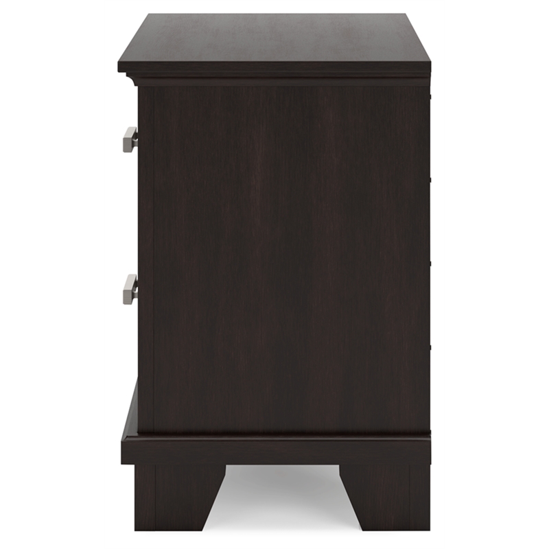 Bowery Hill Modern / Contemporary Engineered Wood Brown Nightstand