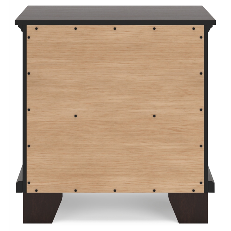 Bowery Hill Modern / Contemporary Engineered Wood Brown Nightstand