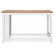 Bowery Hill Rubberwood Light Brown Counter Height Dining Table Rectangular 60