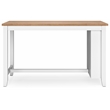 Bowery Hill Rubberwood Light Brown Counter Height Dining Table Rectangular 60