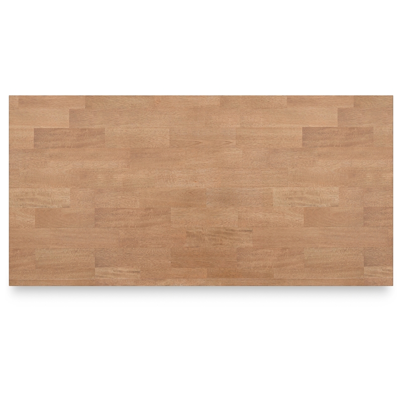 Bowery Hill Rubberwood Light Brown Counter Height Dining Table Rectangular 60