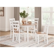 Bowery Hill Contemporary Light Brown Wood Dining Drop Leaf Table