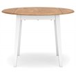 Bowery Hill Contemporary Light Brown Wood Dining Drop Leaf Table