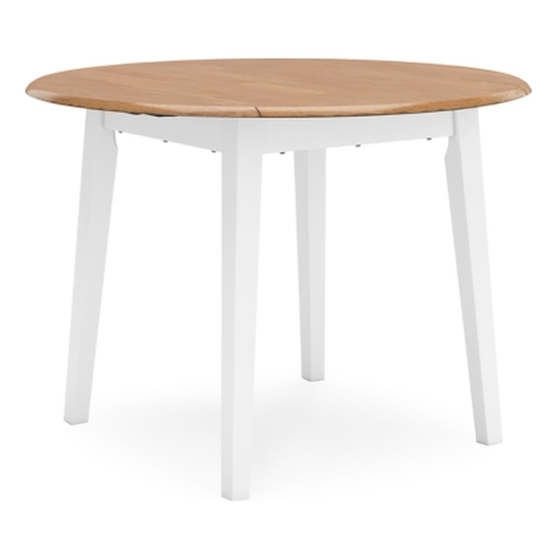 Bowery Hill Contemporary Light Brown Wood Dining Drop Leaf Table
