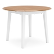 Bowery Hill Contemporary Light Brown Wood Dining Drop Leaf Table