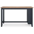 Bowery Hill Rubberwood Mango Counter Height Dining Table Rectangular Storage Shelves 60
