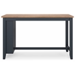 Bowery Hill Rubberwood Mango Counter Height Dining Table Rectangular Storage Shelves 60