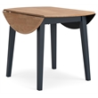 Bowery Hill Contemporary Light Brown Wood Dining Drop Leaf Table