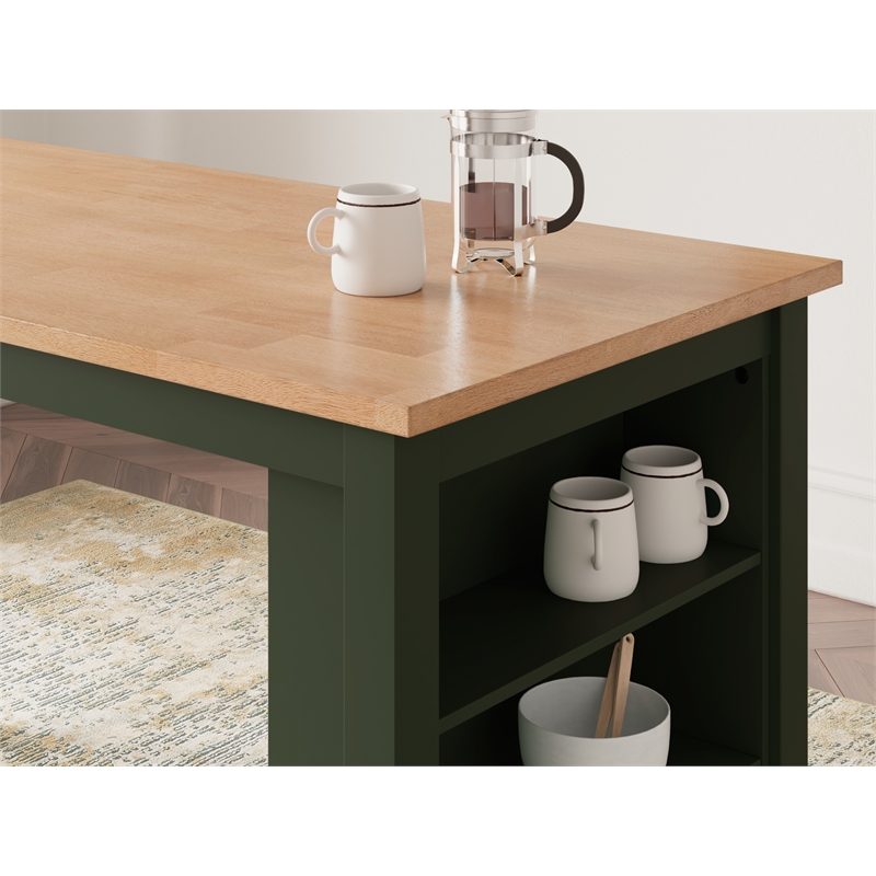 Bowery Hill Contemporary Light Brown Counter Height Dining Table