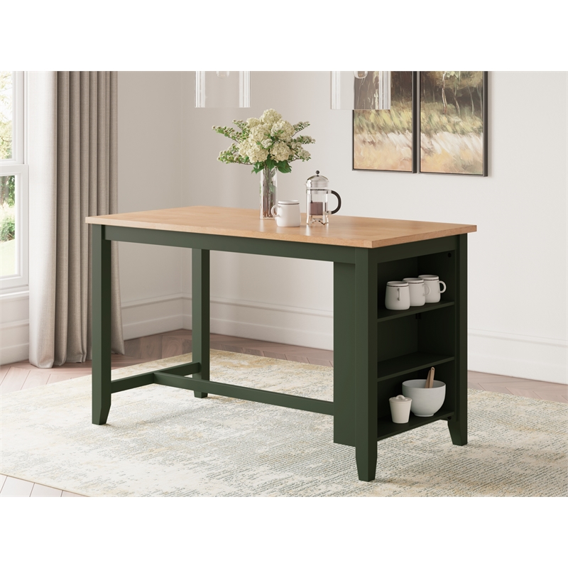 Bowery Hill Contemporary Light Brown Counter Height Dining Table